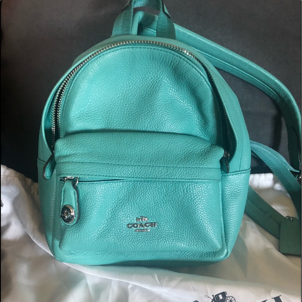 Coach campus mini backpack in Aqua